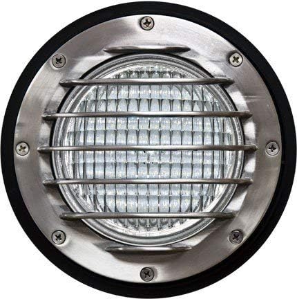 DABMAR LIGHTING LV305-LED14-SS-SLV Cast Aluminum In-Ground Well Light with Grill