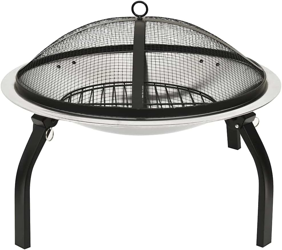 SKM 2-in-1 Fire Pit and BBQ with Poker 22