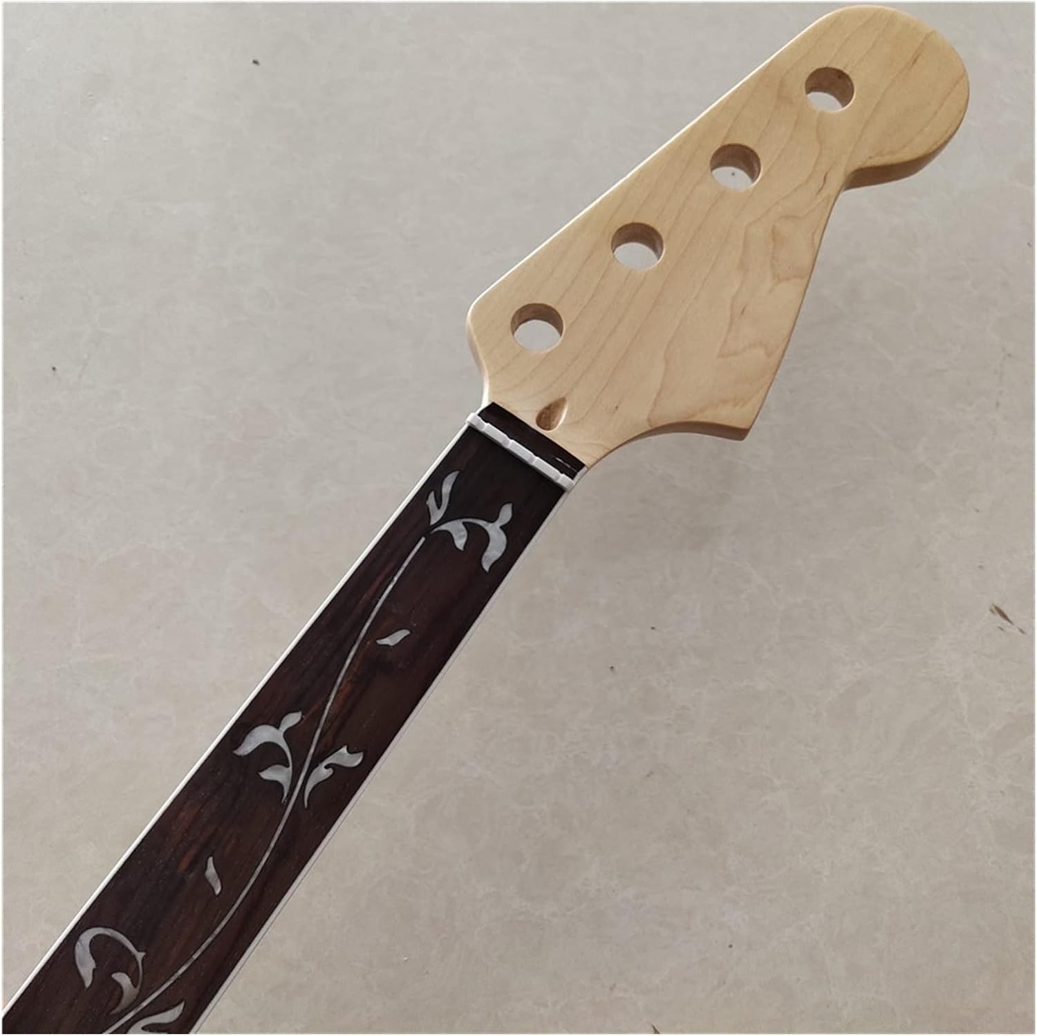 TSTS Fretless Maple 20 Fret PB Bass Guitar Neck Replacement 4 String Rosewood Fingerboard Guitar ​Neck Replacement