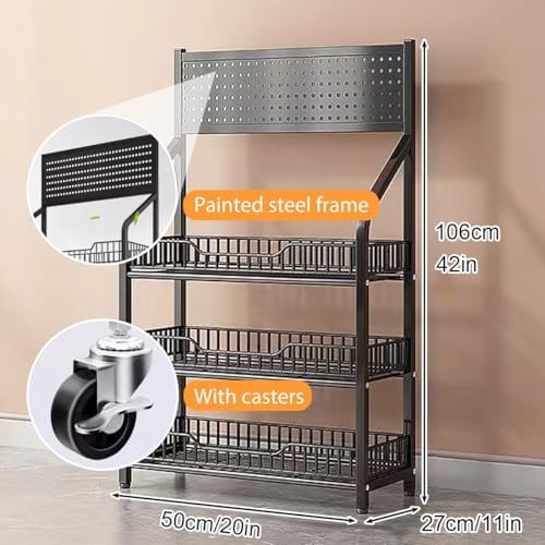 4-Tier Heavy Duty Snack Rack Display Stand - Sturdy Retail Shelves for Supermarkets, Convenience Stores, Gas Stations & Garages - Durable White Snack Organizer for Optimal Product Visibility