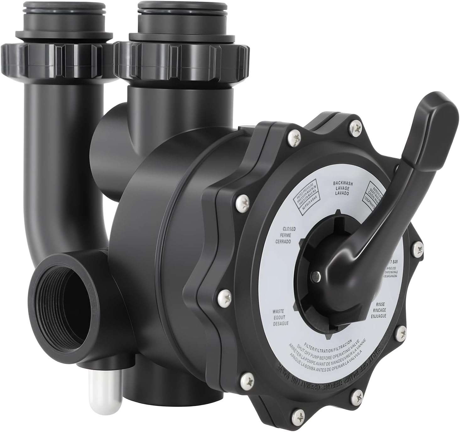 SP0715XR50 2 Inch Pool Multiport Control Valve Replacement for Hayward Pro Series Vari-Flo Grid D.E. Filter 2