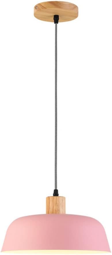 DADYA Colorful Outdoor Pendant Lights Creative Wooden Chandelier Modern Personality Hanging Lamp Minimalist Home Lighting Fixtures Color Lampshade Ceiling Chandeliers for Restaurant Bar Coffee