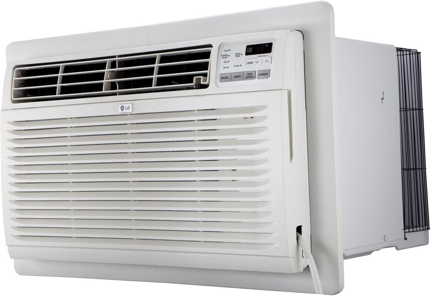 LG 10,000 BTU Through the Wall Air Conditioner, 115V, Cools up to 440 Sq. Ft. for Bedroom, Living Room, Apartment, with Remote, 3 Cool & Fan Speeds, Wall AC Unit, White