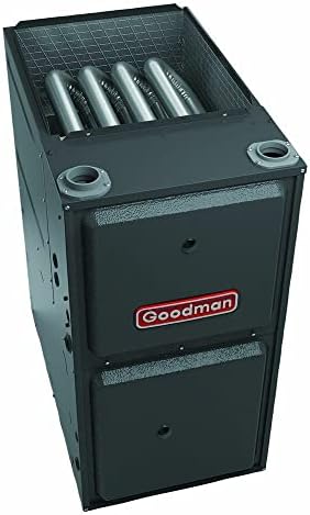 Goodman 96% AFUE, 60,000 BTU/h Capacity, Upflow/Horizontal Configuration, Single-Stage Natural Gas Furnace with Nine-Speed ECM Blower Motor GM9S960603BN - Includes Thermostat