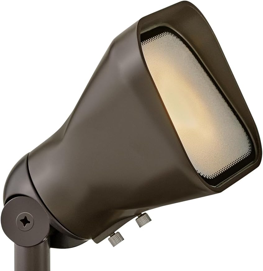 Hinkley MR16 LED 4w Accent Flood Light - Low Voltage, Aluminum, Frosted Lens, LED Bulb Included - Bronze Finish