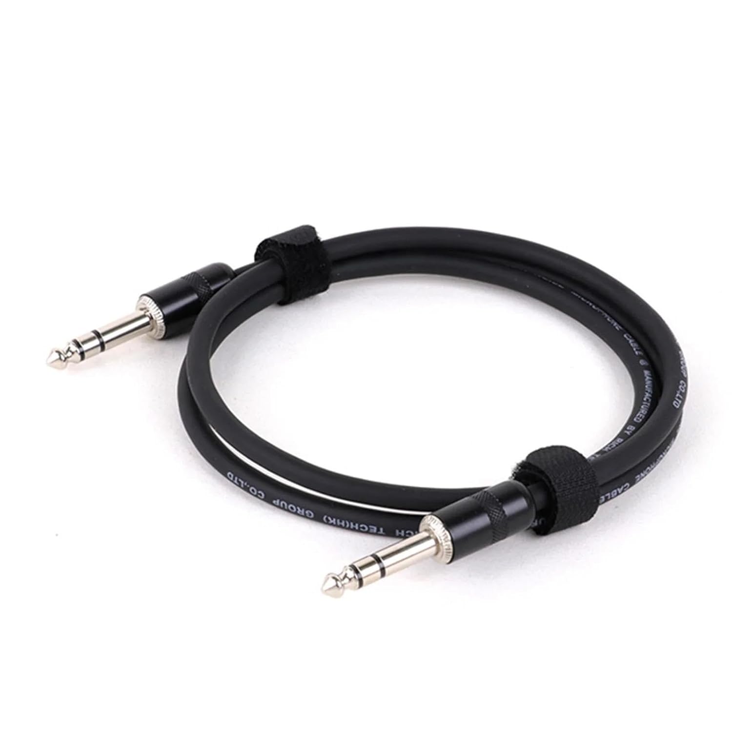 TSTS Guitar Audio Cable 1/4 Inch Straight Instrument Cable Stereo Professional Colorful Cable for Guitar Bass Amplifier Keyboard(Black,15m)