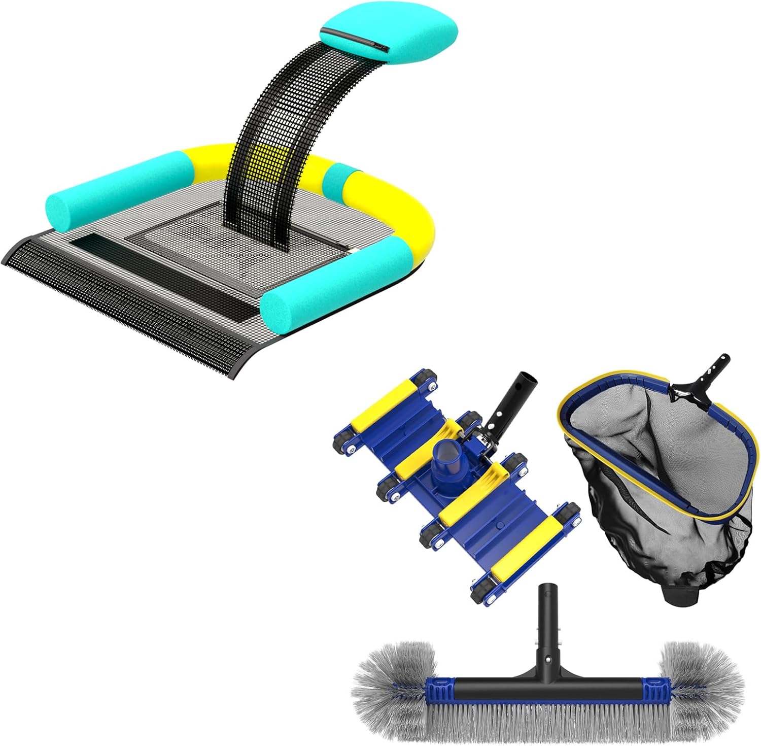 Poolvio Upgraded Pool Cleaning Kit & Animal Saving Escape Ramp