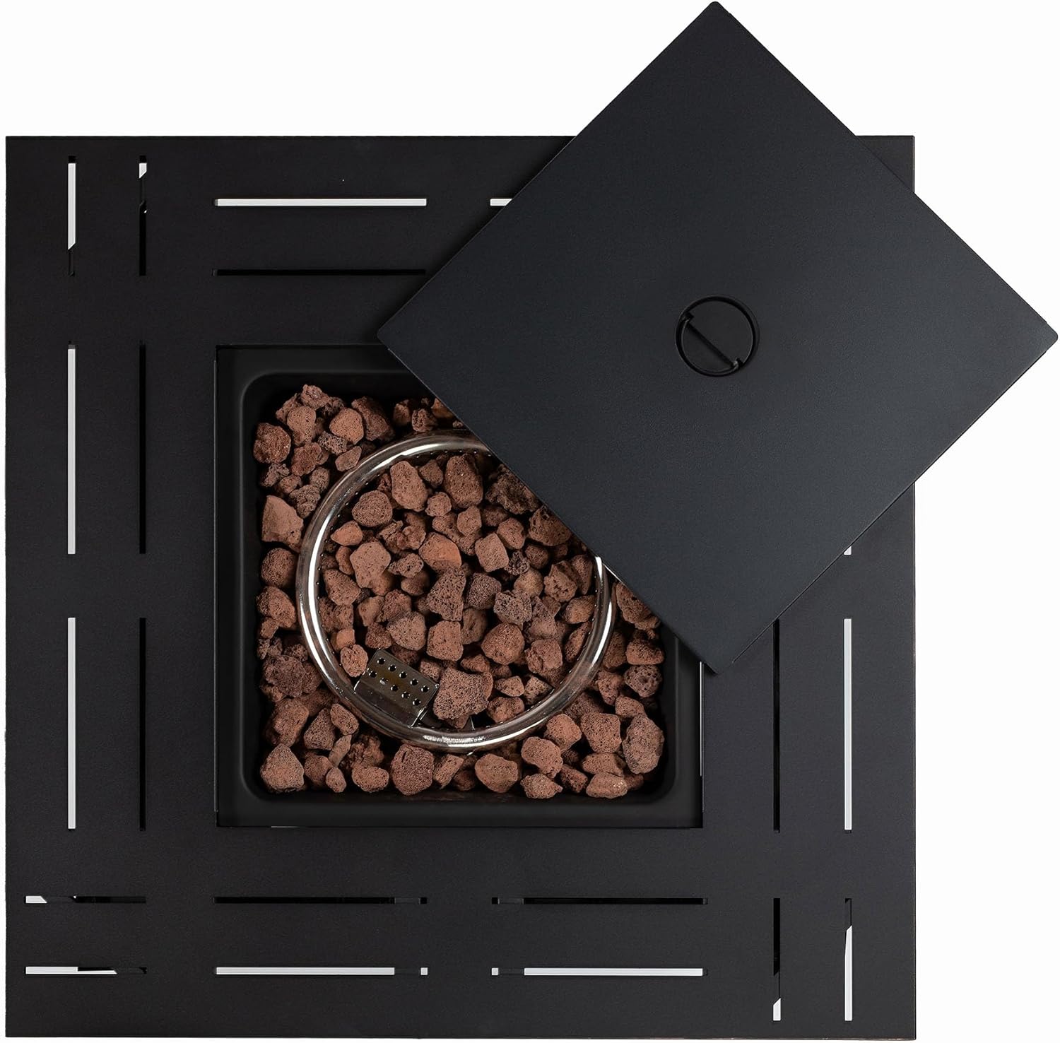 28 inch Square fire Pit Table for Indoor Heating, a Must-Have for Home Gatherings and Winter Heating