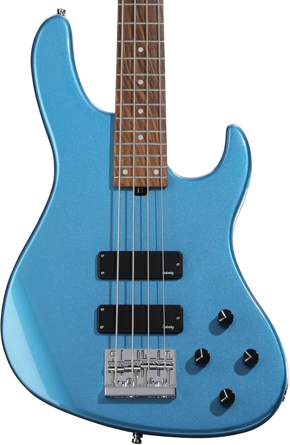 Sadowsky MetroExpress Modern Bass Guitar - Ocean Blue, Morado Fingerboard