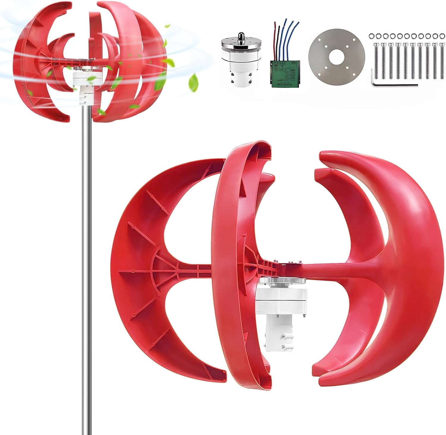 12V Wind Solar Motors with Controller Marine Street Lighting Generator Rust Proof for Fishing Boat Terrace Cabin Ship