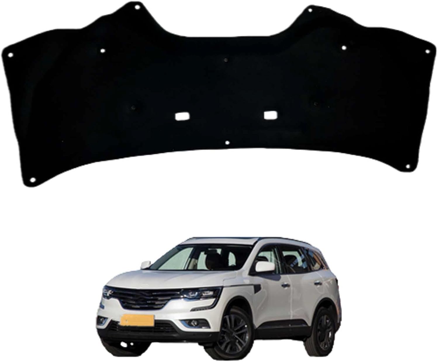 Car Front Hood Engine Sound Pad for Renault Koleos II 2018-2024 OE:9825959880, Heat Insulation Cotton Mat Cover Soundproof Car Accessories