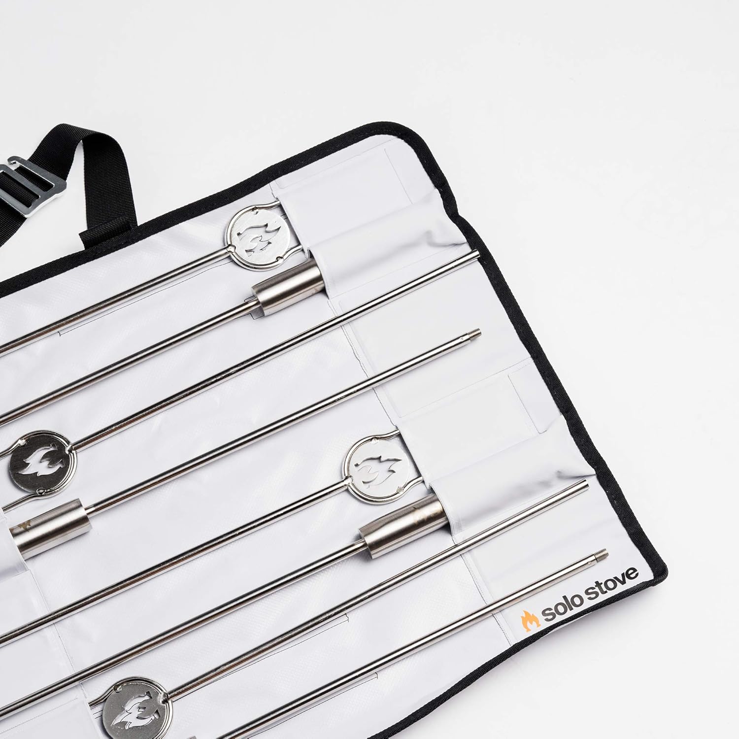 Solo Stove for Fire Pits Sticks Stainless Steel, Great for Roasting Marshmallows and Hot Dogs Marshmallow Sticks Fire Pit Accessories for Smores Maker | Set of 4 with Protective Casing