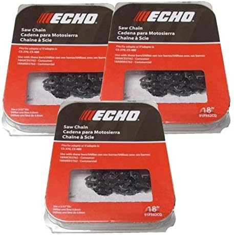 Echo 91PX62CQ-3 Pack of 3 Chainsaw Chain 18 Inches