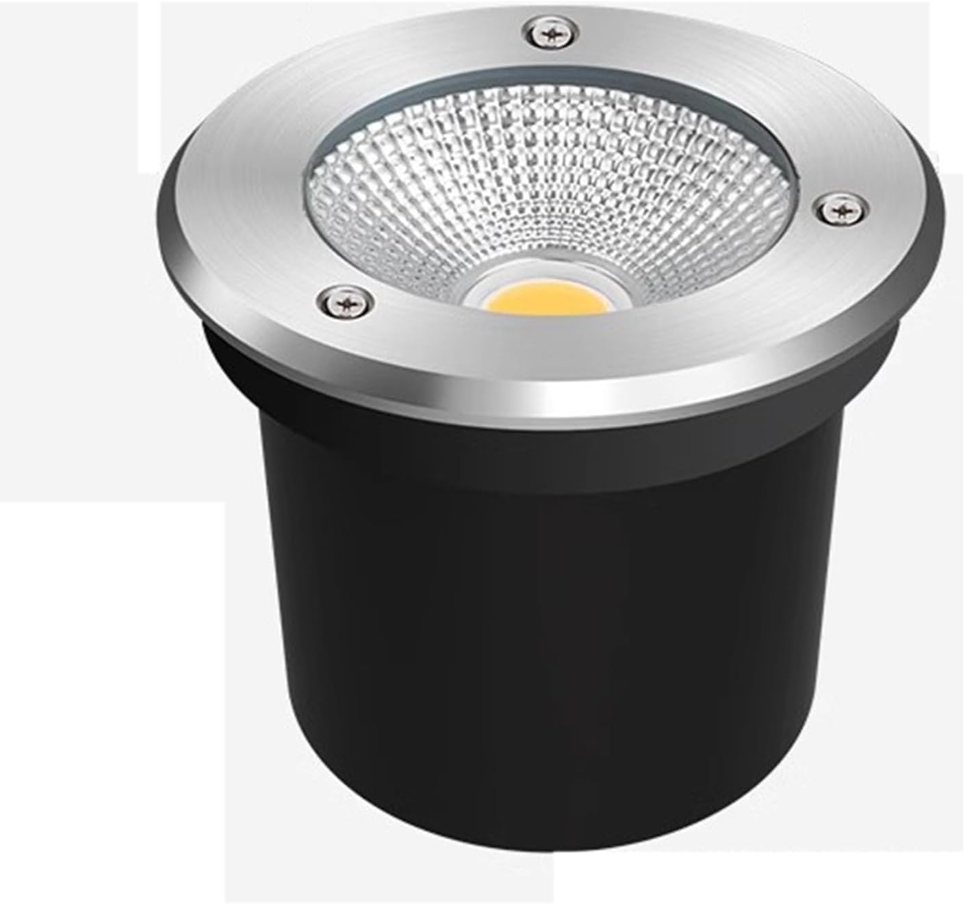 Underground Light LED Beam Spotlight, AC85-265V Outdoor COB Ground Lights, IP65 Waterproof Landscape Lamp Recessed Light, for Deck Step Garden Landscape Buried Lights(Warm White,30W)