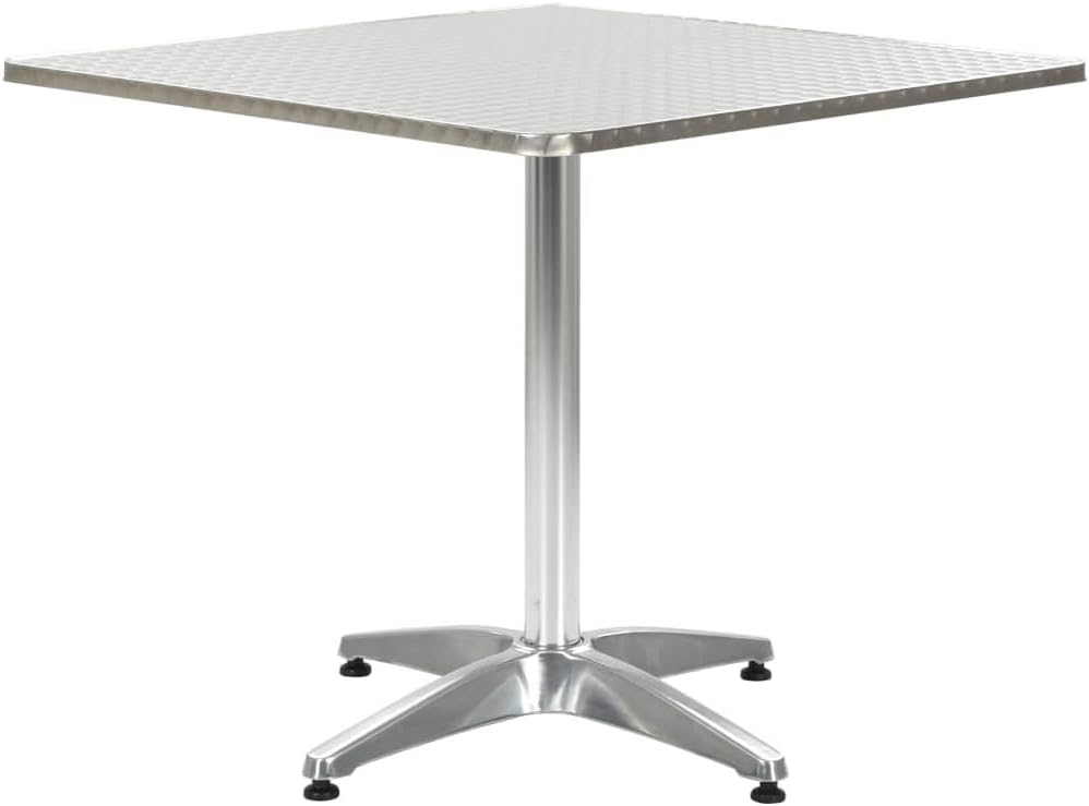 Patio Table Silver 31.5