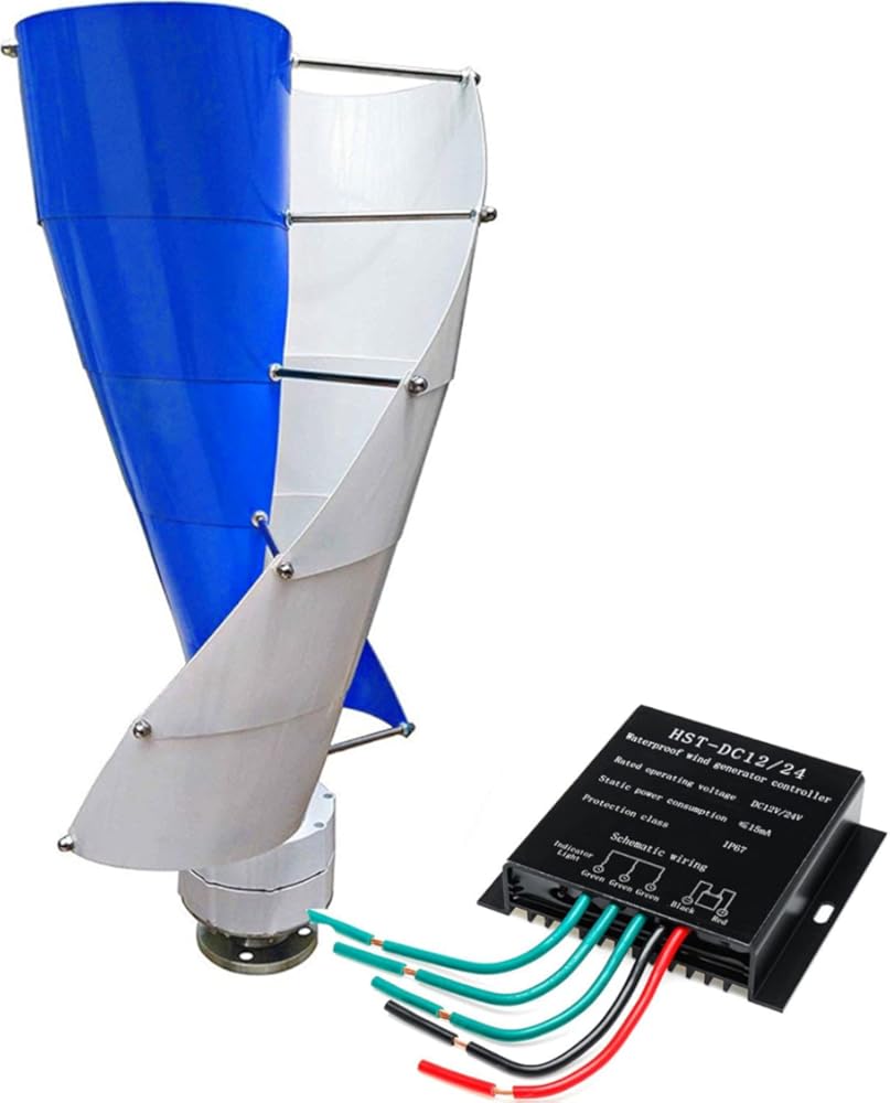 High Efficiency 9000W Vertical Axis Permanent Maglev Wind Turbine with Controller for Garden Outdoor Street Lighting,12V 24V 48V 220V