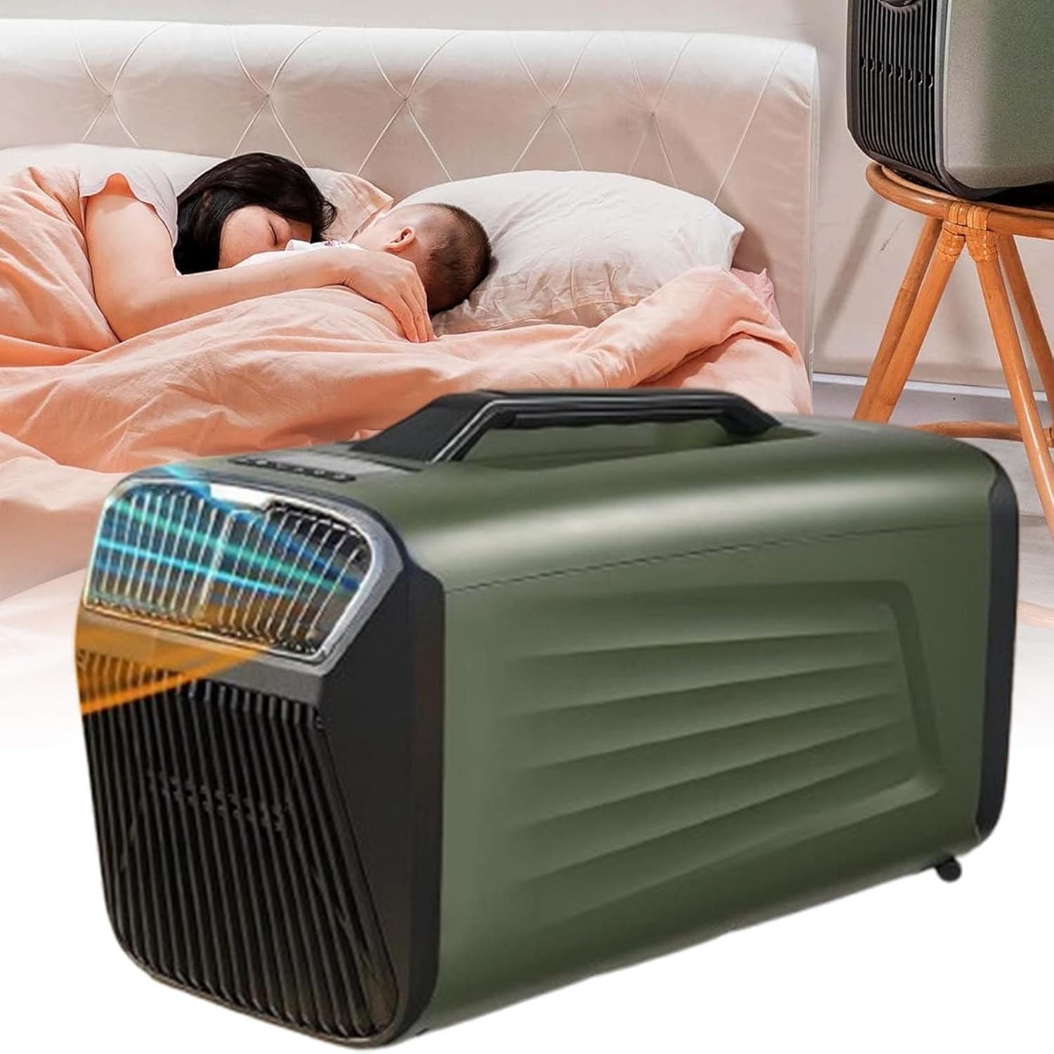 Portable Air Conditioner 5400btu/5400btu Cooling&Heating with Remote,Dehumidifier/Cooler/Fan/Sleep 4modes,3 Speeds,Low Noise Motor,for Home, Office, School & Business Rooms,Grey