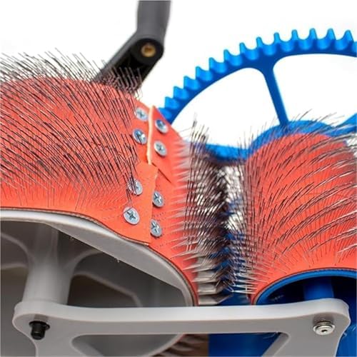 Manual Wool Carding Machine, Hand-Cranked Fleece Carders, Fast Color Mixing, Combing, Spinning, Wool Fiber Drum Carding Machine, for DIY Craft Make Felt Animals