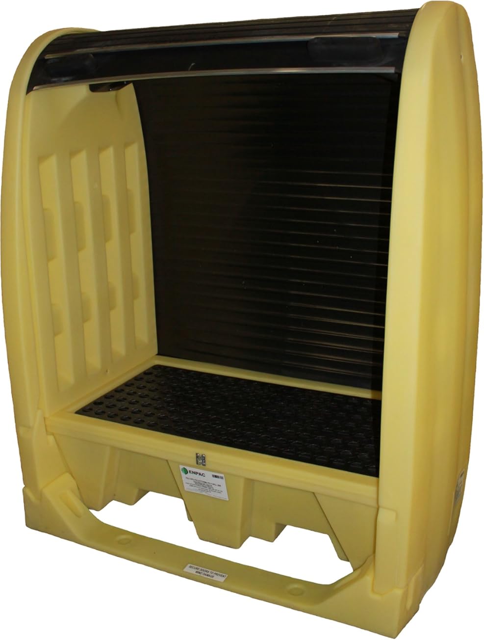 Enpac 55 Gallon Drum Hardcover Spill Pallet, Poly Drum Storage Shed