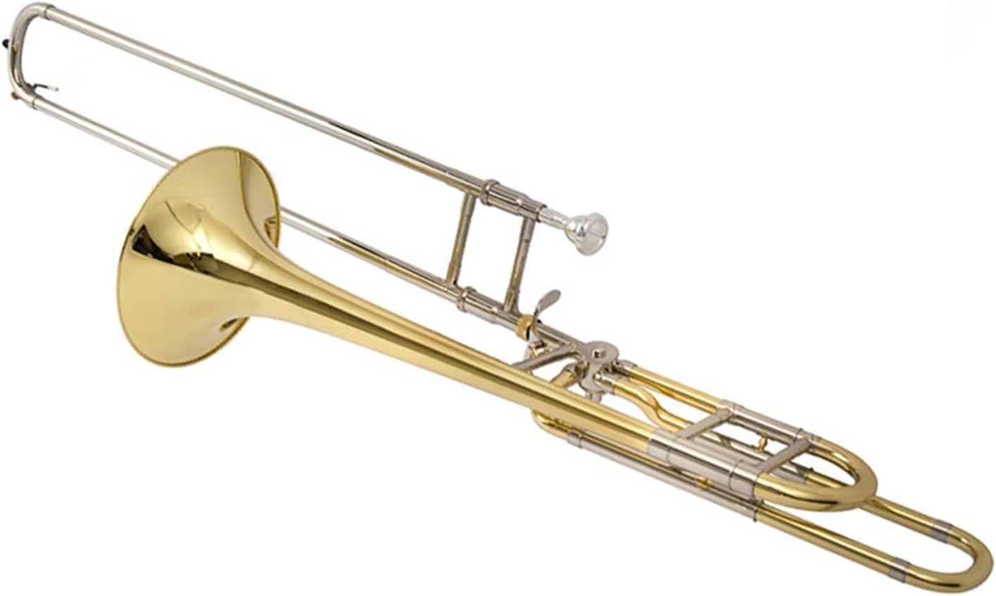 Adult Trombone Instrument Suitable For Beginners Tenor Trombone Instrument B Flat To F Key Professional White Copper