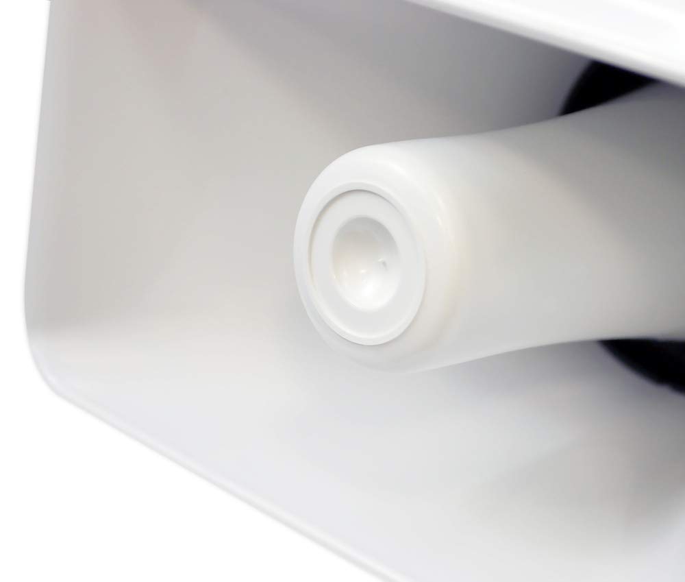 Pyle Home Home Audio Power Amplifier System with Bluetooth & Indoor/Outdoor PA Horn Speaker, White