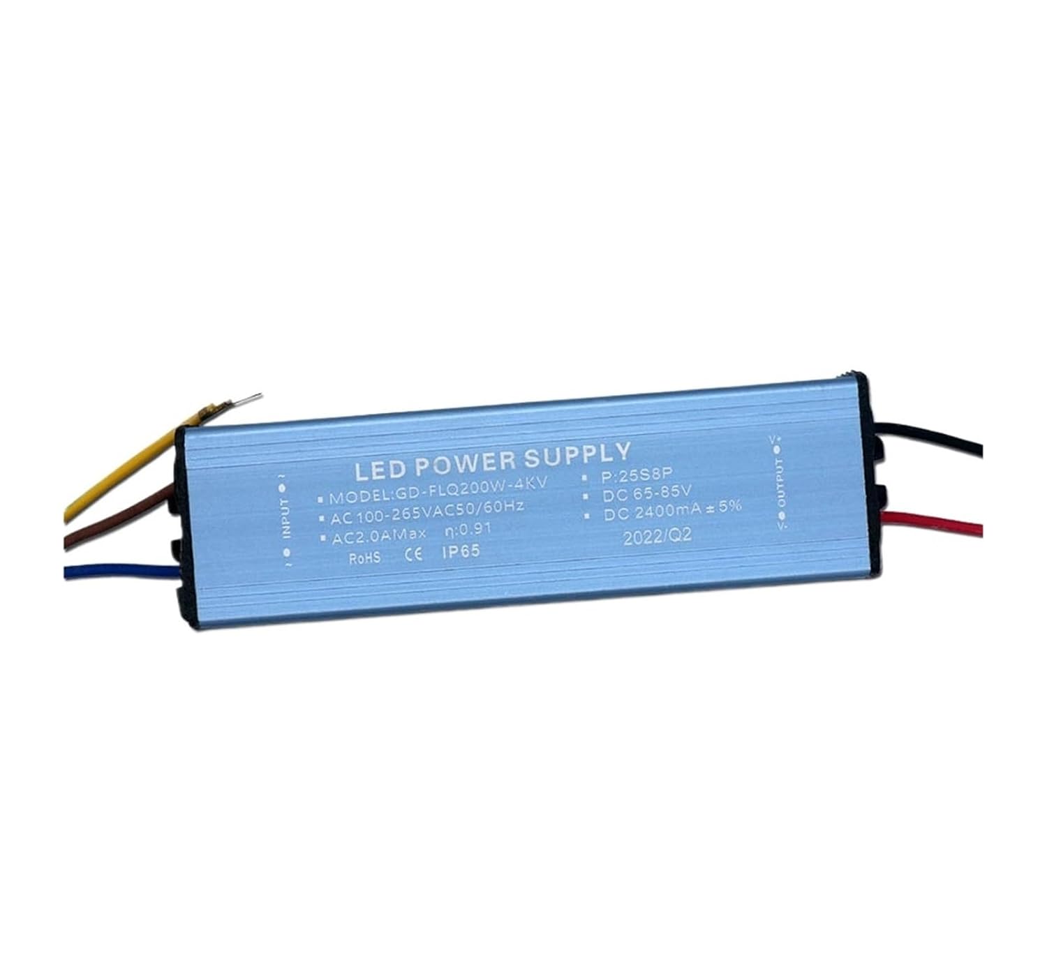 LED Driver AC100-265V 100W 150W 200W Power Supply Constant Current Lighting Transformer DC65-85V(200W 2400mA)