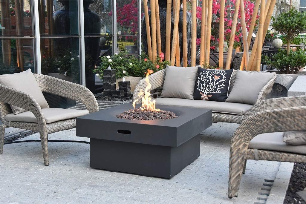 Modeno Fire Pit Fire Table Outdoor Furniture Branford Fire Table Brand-Natural Gas