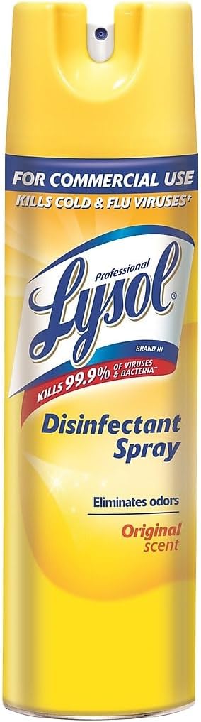 Lysol Professional Disinfectant Spray, Original Scent, 19 Ounce (Pack of 12)