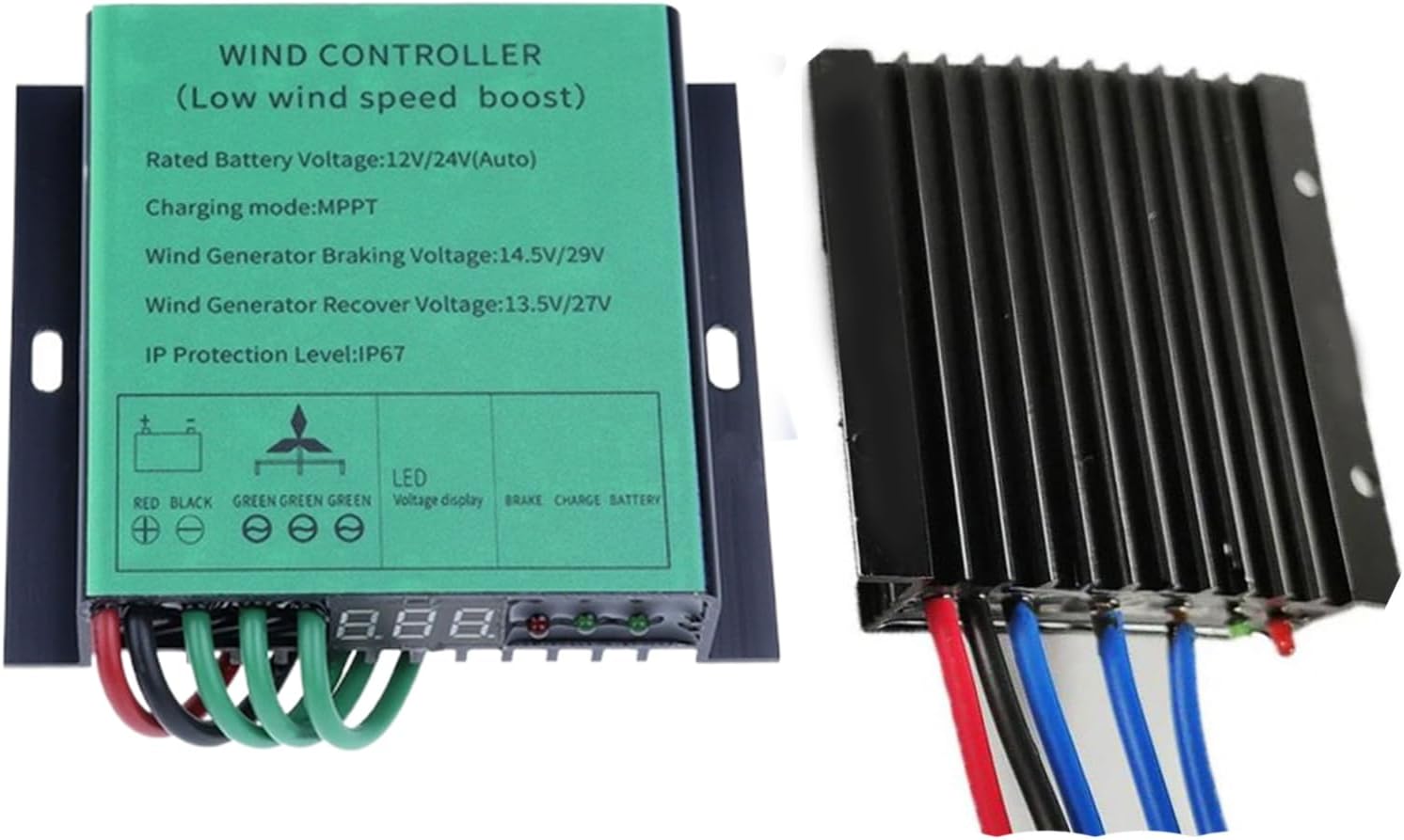 12V 24V 48V 220V MPPT Charge Controller,6000W-10000W Regulator for Wind Turbine Generator Windmill Alternator Battery Charger 10A-40A