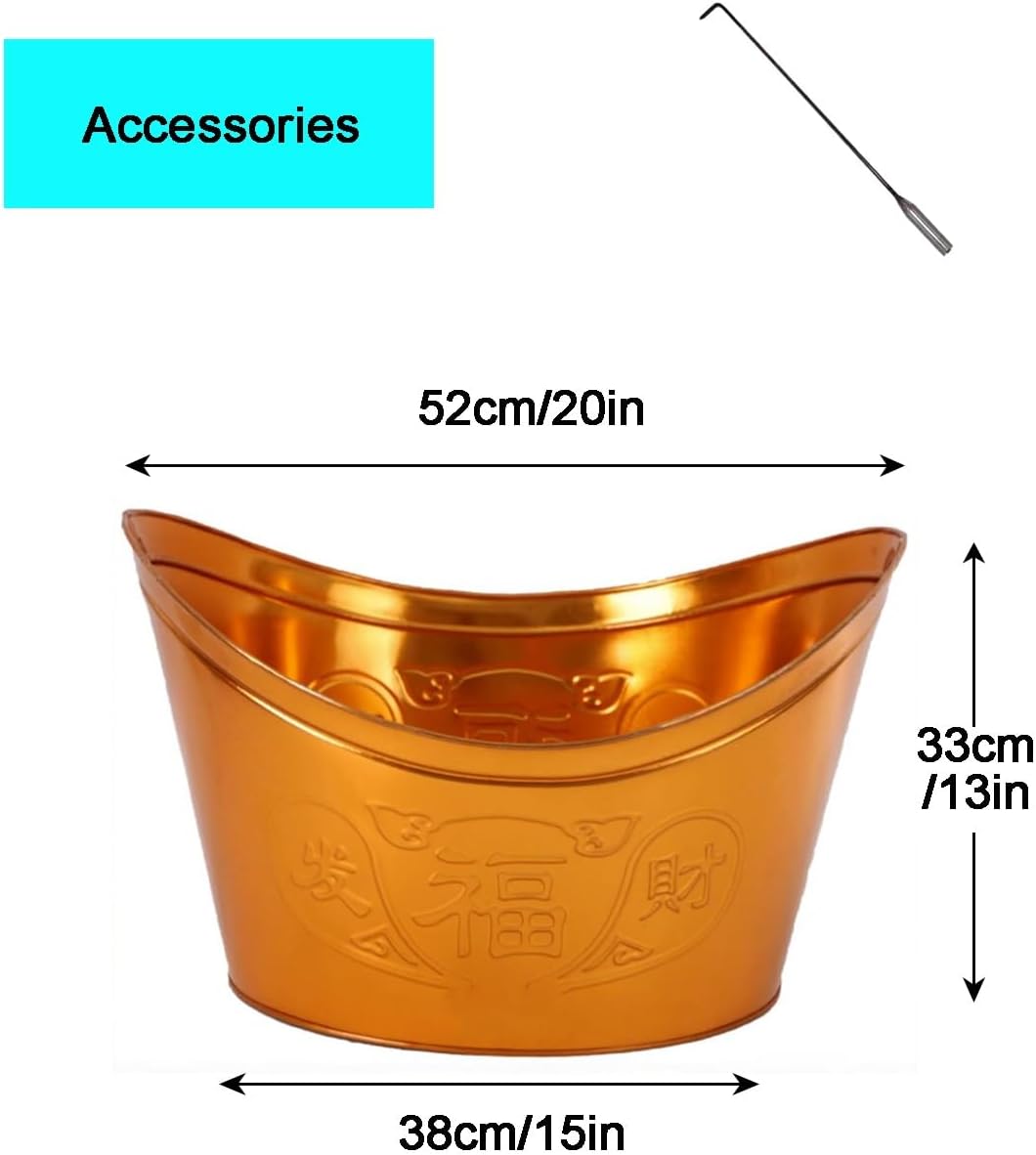 Burn Barrels for Outside for Burning Trash, Outdoor Fire Pit, Outdoor Fireplace, Burn Cage, Incinerator, Applicable to for Deck, Balcony, Yard(38cm/15in)