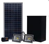 Solar LED Sign Billboard Lighting Kit with Dual 20w LED Flood Lights