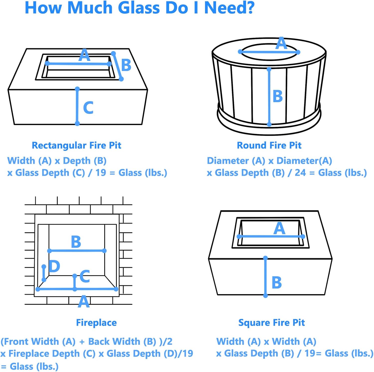 17.5 Fire Pit Wind Guard and Fire Glass for Propane Fire Pit, Decorate to Protect Your Fire Pit, Save Energy.
