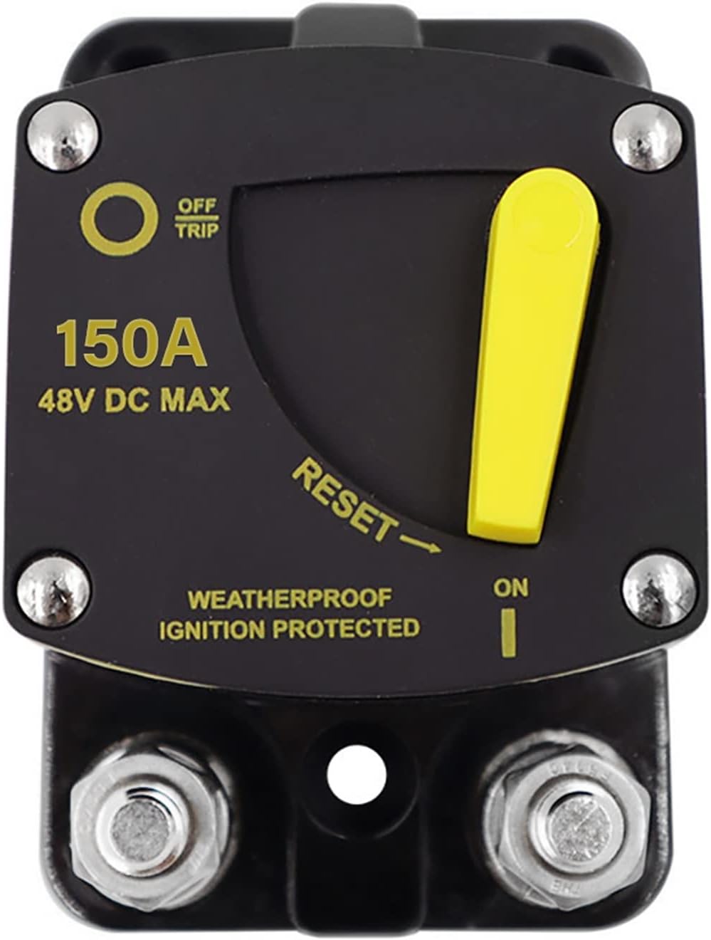 50A 60A 80A 100A 150A 200A 250A 300A AMP Circuit Breaker Fuse Reset 12-48V DC Car Audio Amplifier Breaker Waterproof 2022(Color:150a)