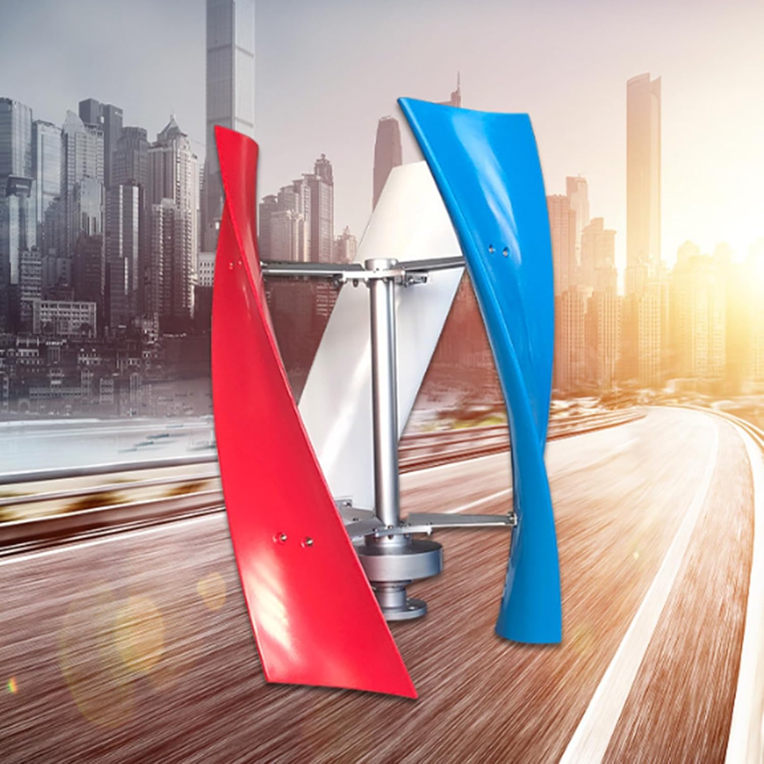 5000W Wind Power Turbine Generator, Maglev Generator Vertical Wind Generator with 3 Blade and Controller for Windmill Generator Solar Wind System (12V-48V)