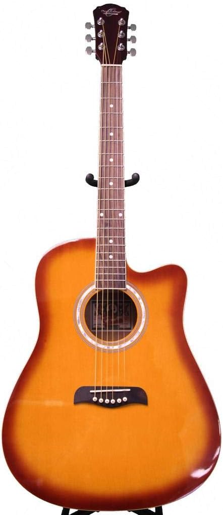 Oscar Schmidt OD45CTSPAK Acoustic Guitar Dreadnought Pack w/ Gig Bag - Tobacco Sunburst