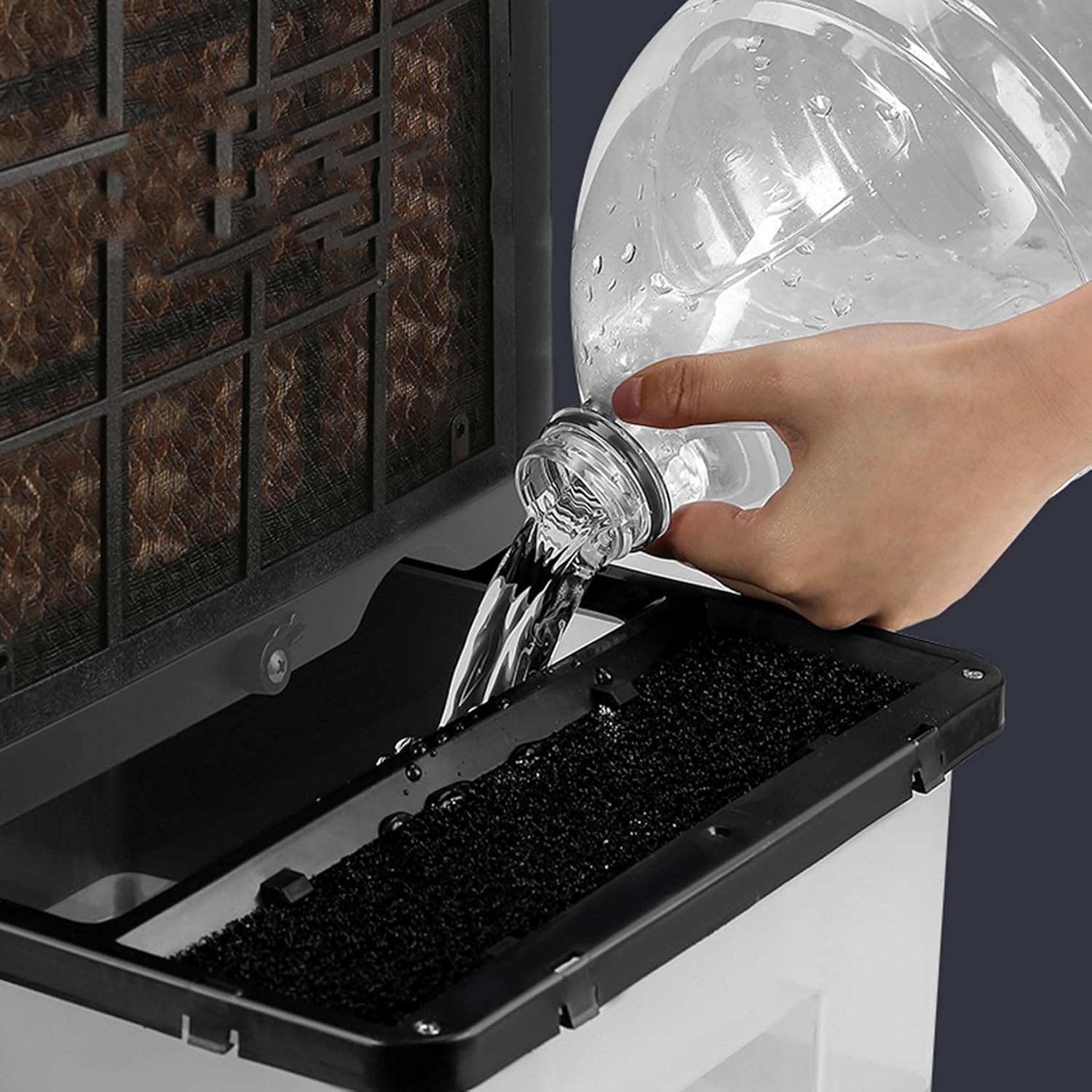 Portable Mobile Air Conditioner Air Cooler Fan for Home with Remote Control & LCD Display - Timer Function,3 Speeds,3 Wind Settings & Oscillation-White A