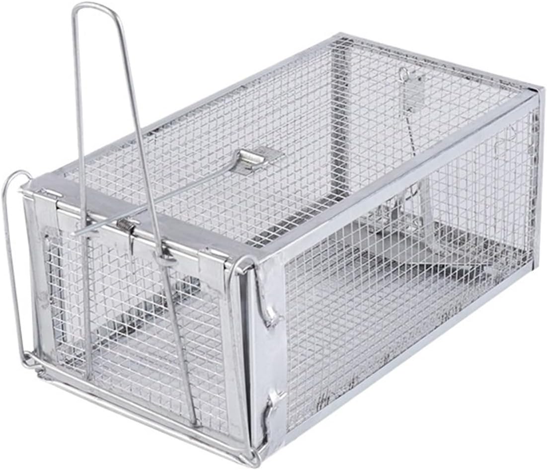 Rat Traps,Automatic Cycle Mouse Trap 1pcs Large Mousetrap Metal Mousetraps Can Be Reused 27x14x12cm