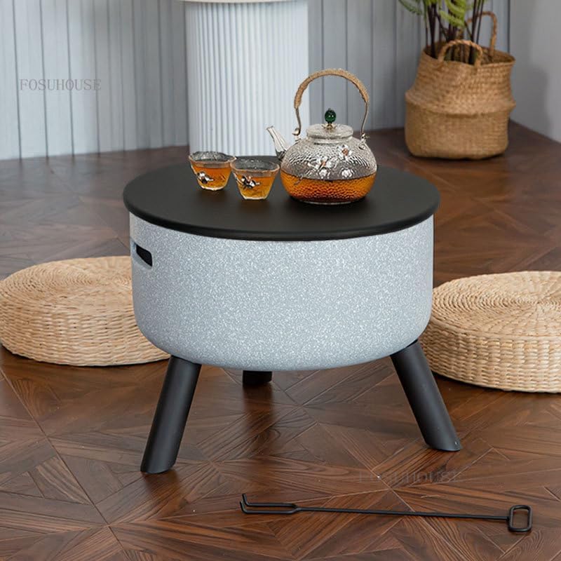 Outdoor Fireplaces Stainless Steel Burning Wood Incinerator Outdoor Camping Burned Stove Hexagonal Table BBQ Grill Folding Portable Fire Pit Fire Pits