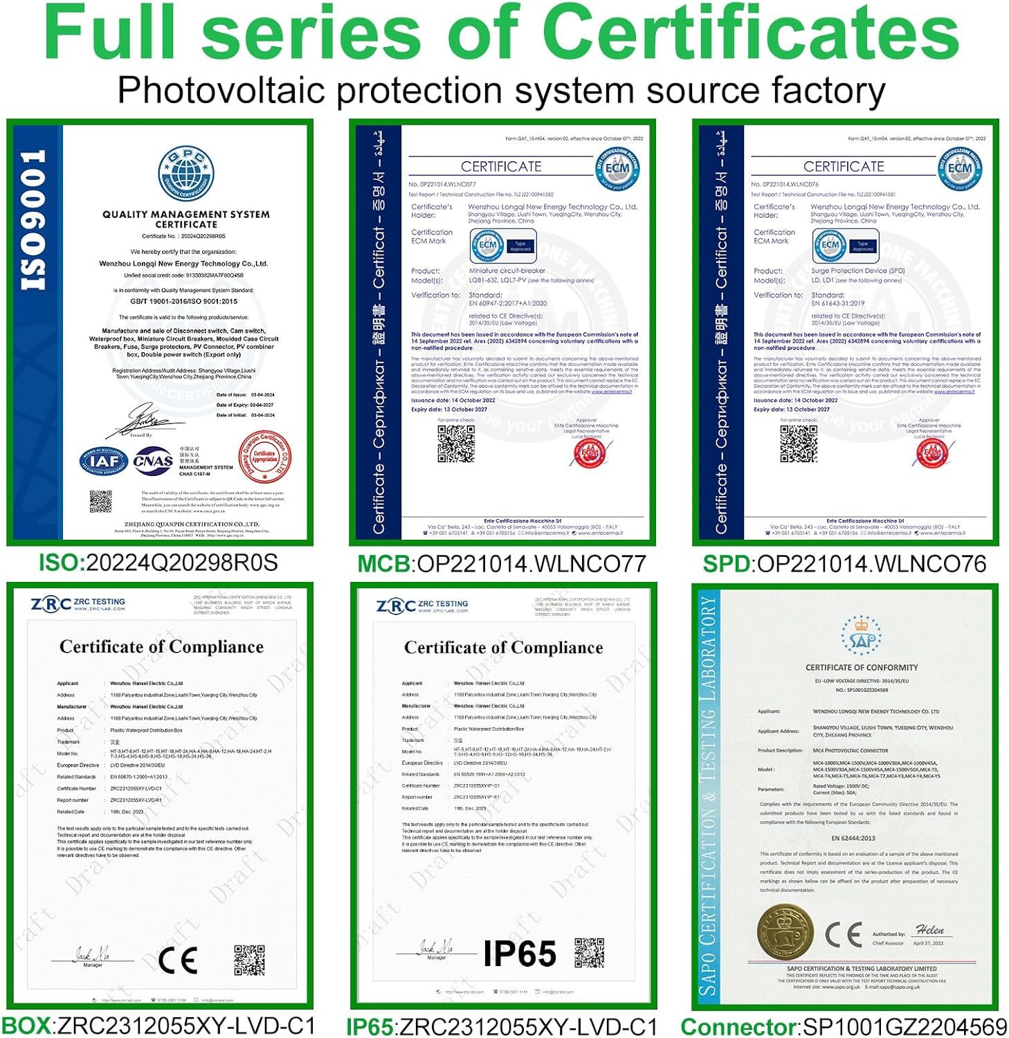 2 Strings Solar Disconnect Switch 32 Amp DC 500V Circuit Breaker with Lightning Surge Protector Arrester and IP65 Waterproof PV Combiner Breaker Box 2 in 2 Out for Solar Panel System