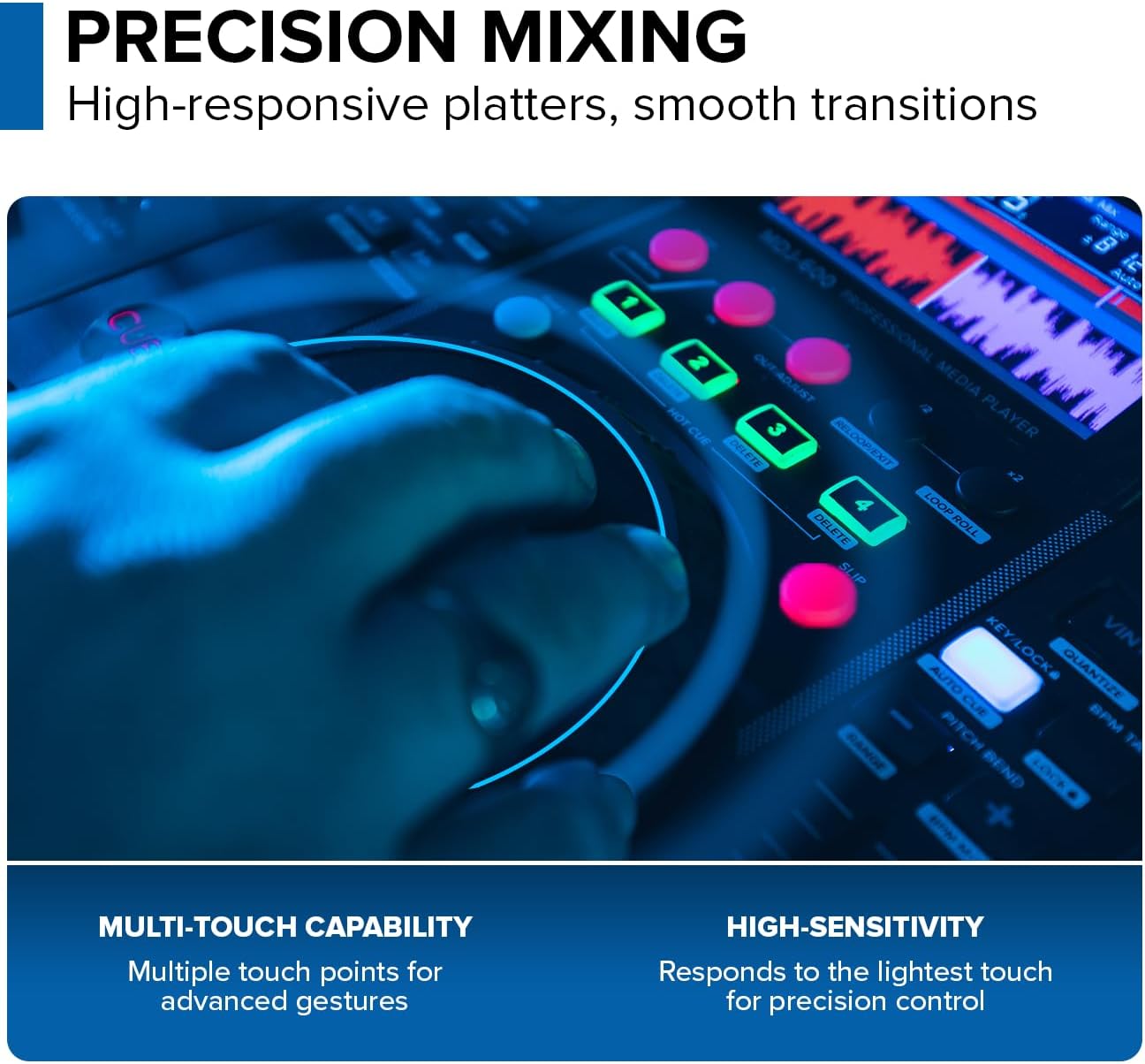 Gemini Sound MDJ-600: Professional CD & USB DJ Media Player with 4.3