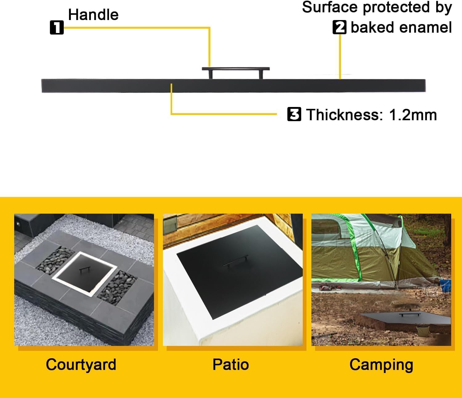 Fire Pit Cover Lid 34