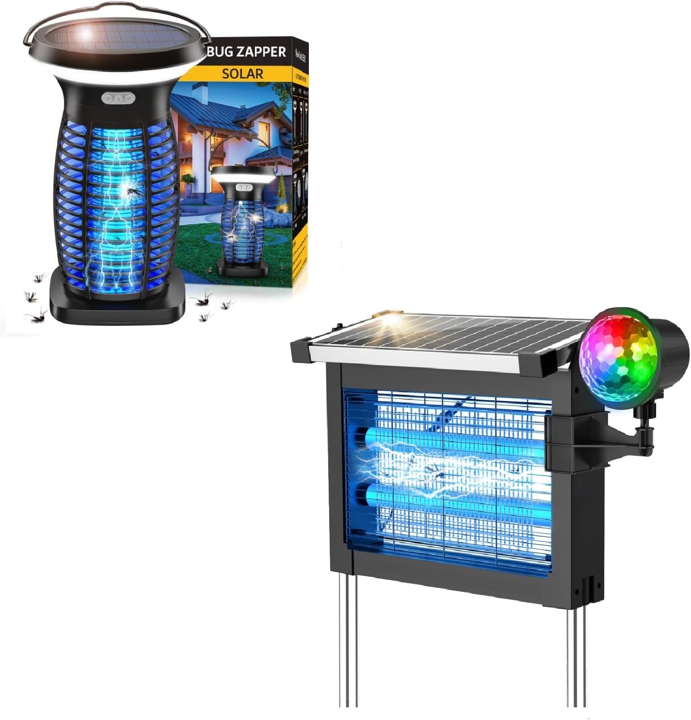 Solar Bug Zapper Outdoor Waterproof