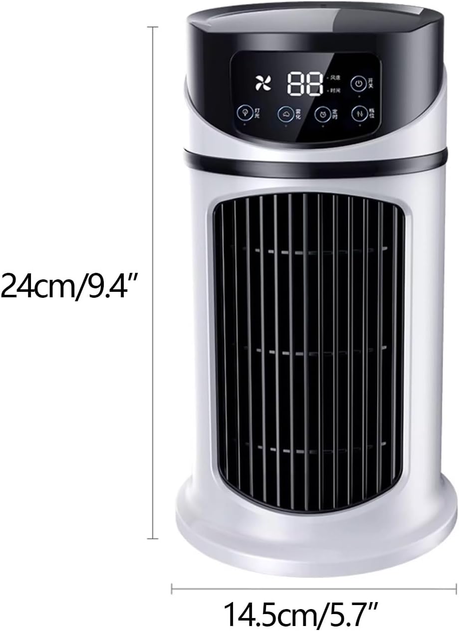 Desk Air Conditioner Small Quiet 6 Speeds Portable Air Conditioners with Timer Cooling Fans That Blow Cold Air for Bedroom Kitchen Office Camping