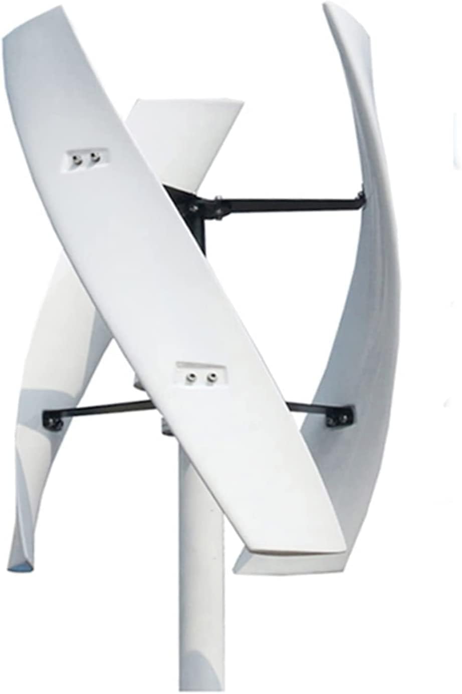 No Noise Vertical Spiral Wind Power Turbine Generator,12000W 12V-220V 3-Blade Magnetic Levitation Wind Turbine with Controller for Outdoor Garden