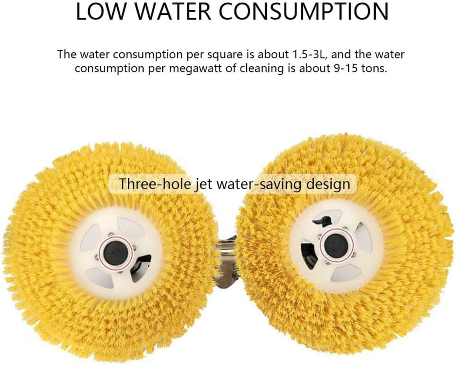 Electric Photovoltaic Panel Cleaners Outdoor Cleaning Tool, Solar Panel Electric Cleaning Brush Adjustable Extension Handle for Window Glass, Solar Panel Freebattery-3.5M