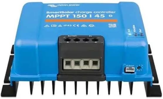 Victron Energy SmartSolar MPPT Solar Charge Controller (Bluetooth) - Charge Controllers for Solar Panels - 150V, 45 amp, 12/24/36/48-Volt