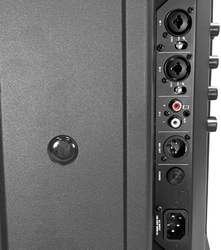 Seismic Connect - Portable Powered 8 Inch 2-Way Rechargable PA Speaker - Class D Amp | TWS Connectivity | DSP | All-in-One PA System