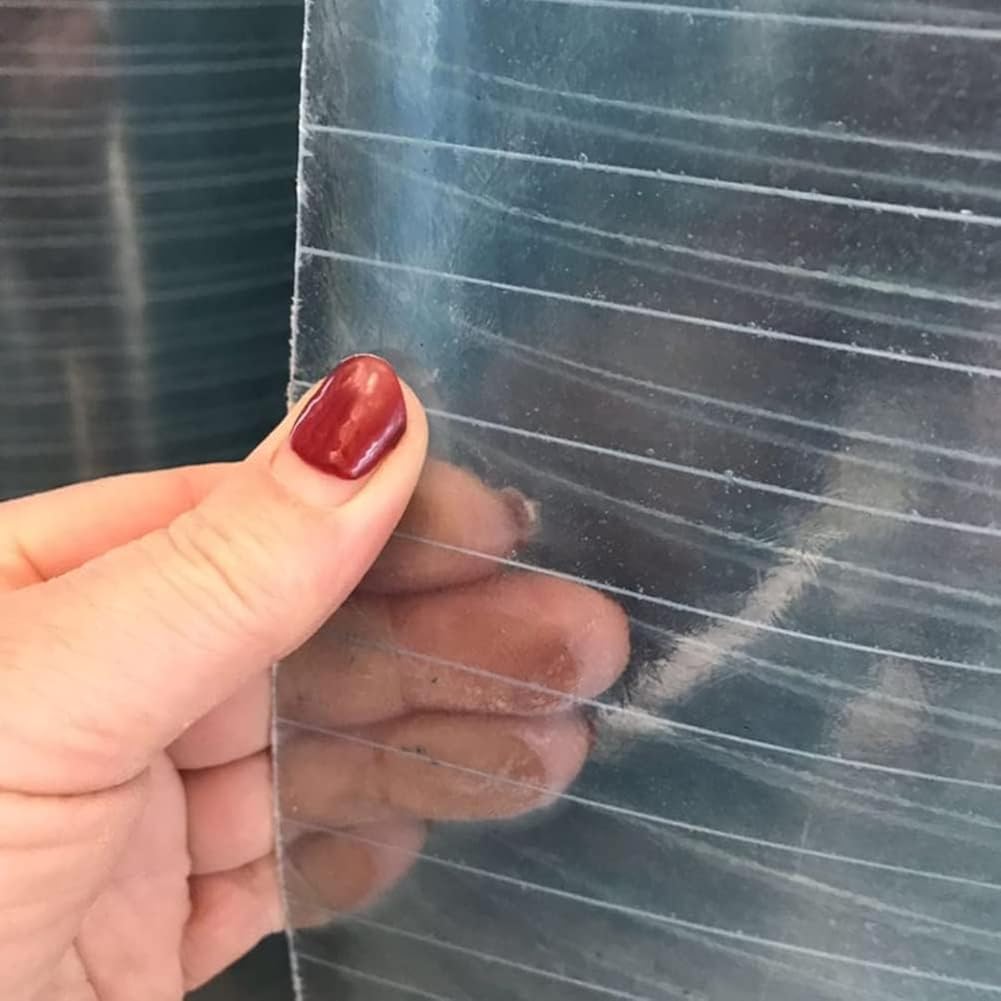 DAZULI Polycarbonate Plastic Sheet Greenhouse Covering Uv-Resistant Strong Impact All-Weather Outdoor Garden Canopy Easy to Cut Bend(Size:59.1''x13.1',Color:Clear)