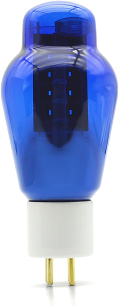 LINLAI 300B-S Sapphire Blue Glass Vacuum Hifi Valve Electronic Tube for Class Pairing Audio Amplifier Replaced 10W Power Amplication（2pcs in a pack)