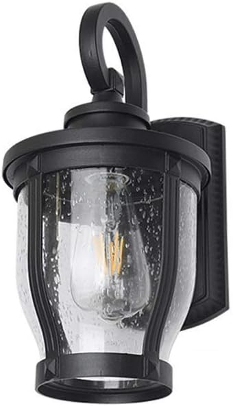 ICEMOB American Industrial Wall Lamp Retro Wrought Iron Wall Sconces Outdoor Waterproof Wall Luminaire Courtyard Porch Terrace Wall-Mounted Light Fixture 12.6in Wall Light